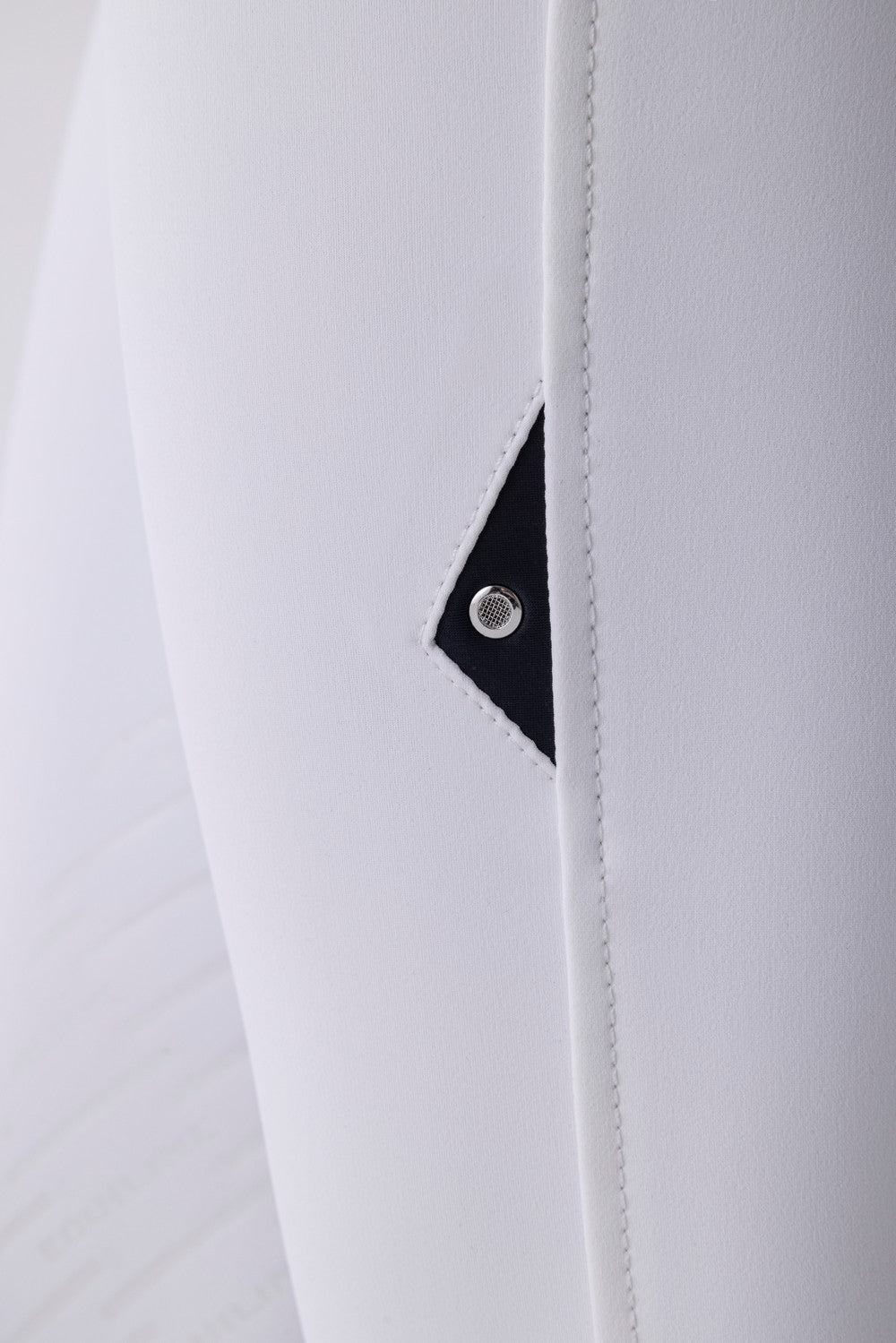 Equiline riding breeches knee grip Cornek White