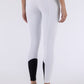 Equiline riding breeches knee grip Cornek White