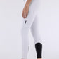 Equiline riding breeches knee grip Cornek White
