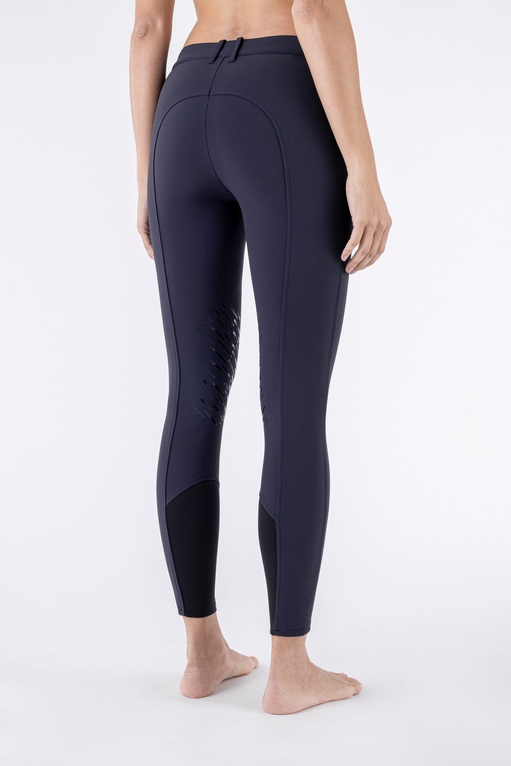 Equiline riding breeches knee grip Cornek Navy