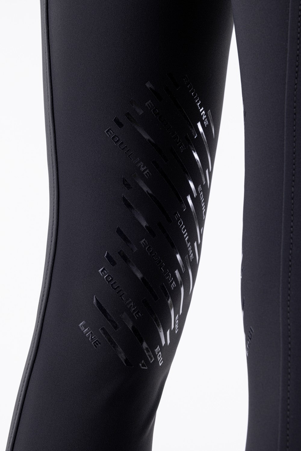Equiline riding breeches knee grip Cornek Black