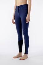 Equiline rijbroek dames knie grip hoge band Crystalek Blueberry Blueberry