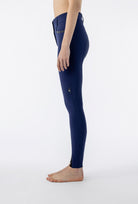 Equiline rijbroek dames knie grip hoge band Crystalek Blueberry