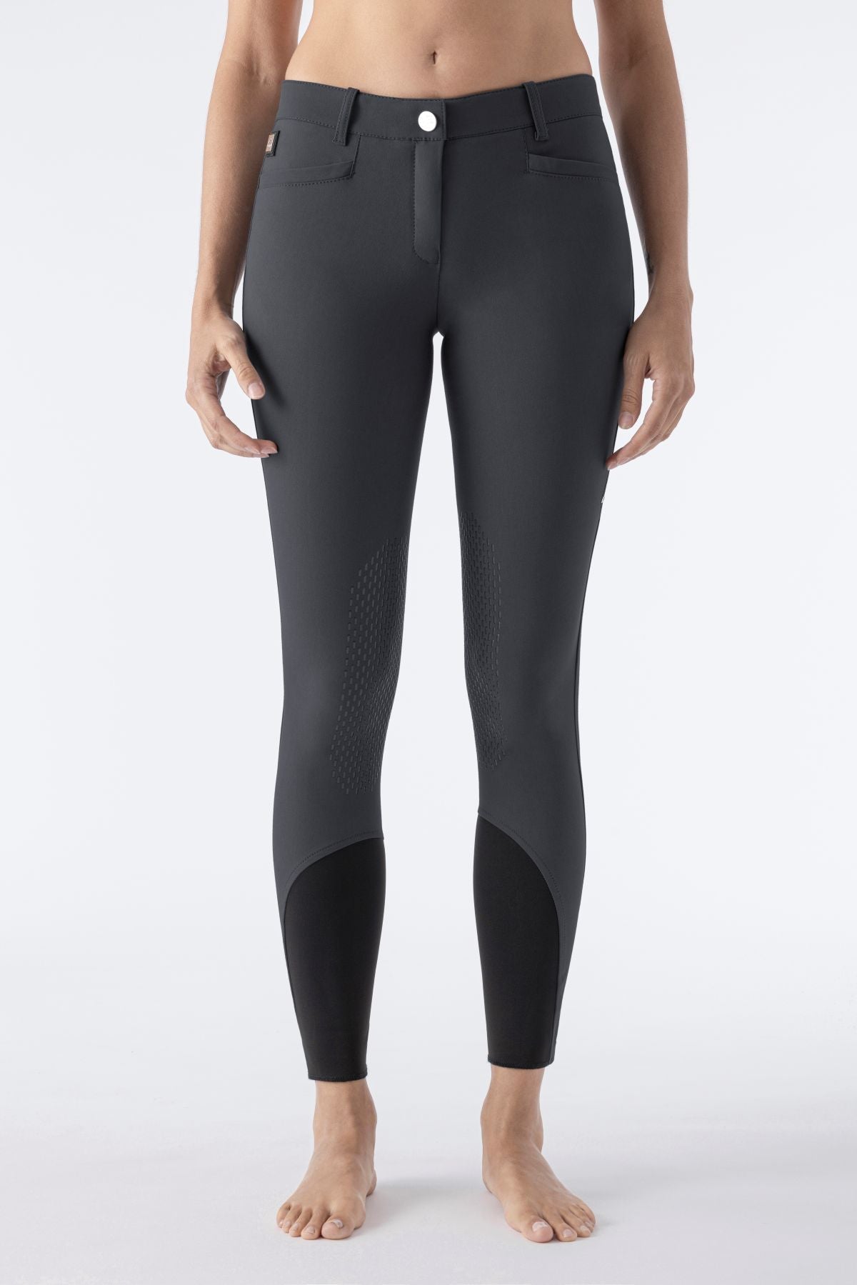 Equiline rijbroek dames knie grip Eqash Night Grey