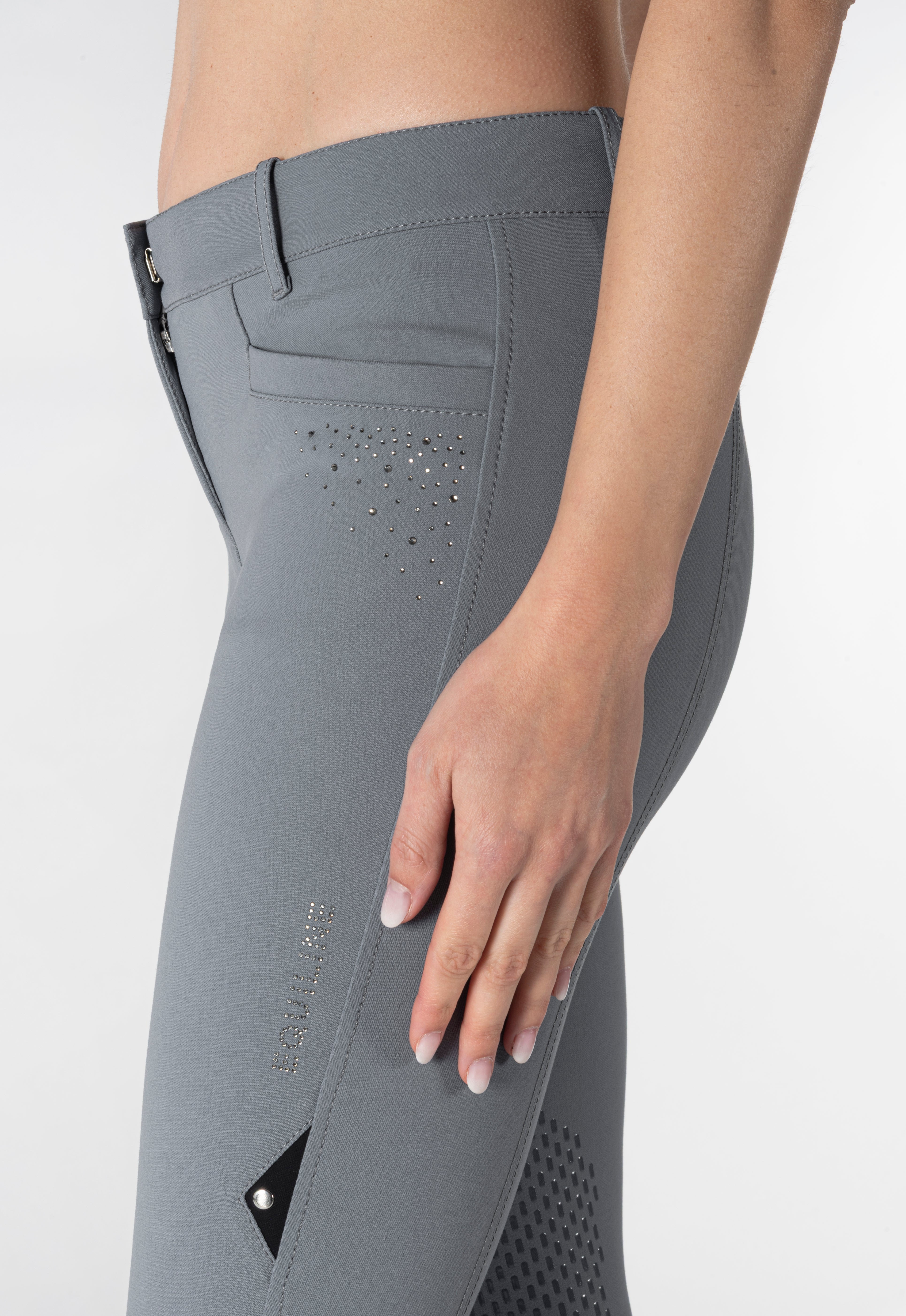 Equiline rijbroek dames knie grip Eqash Strass