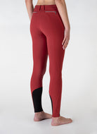 Equiline rijbroek dames knie grip Eqash Rosso Scuro