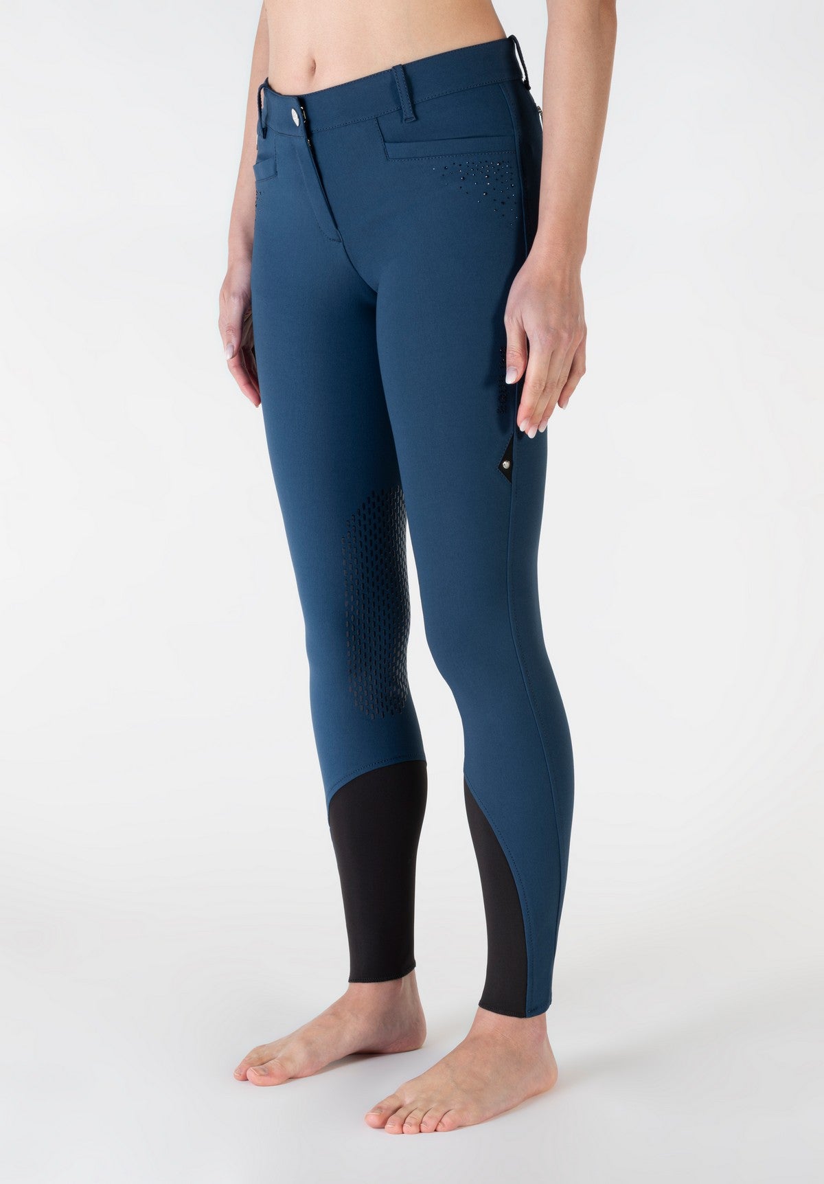 Equiline rijbroek dames knie grip Eqash Strass Crown