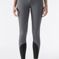 Equiline riding breeches knee grip Ash Grey