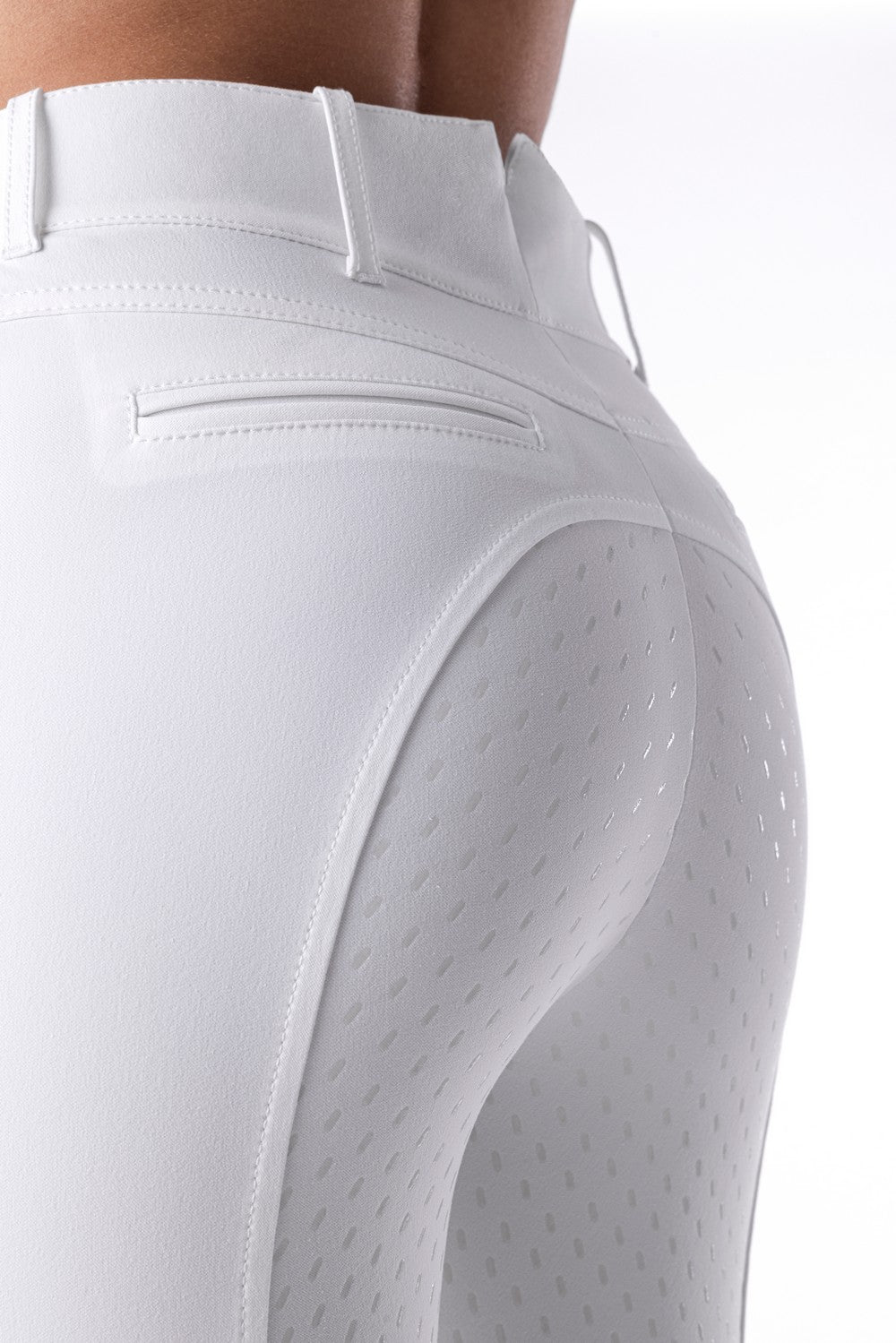 Equiline riding breeches full seat hight waist Arlette White