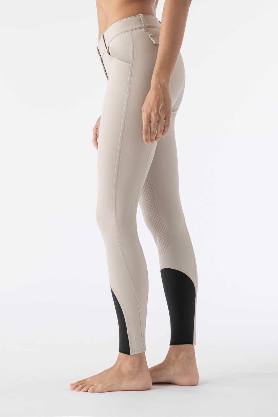 Equiline riding breeches knee grip Bice Beige