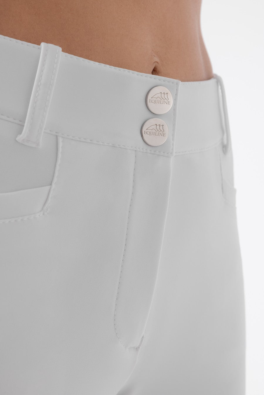 Equiline riding breeches ladies full grip high waist Adellek White