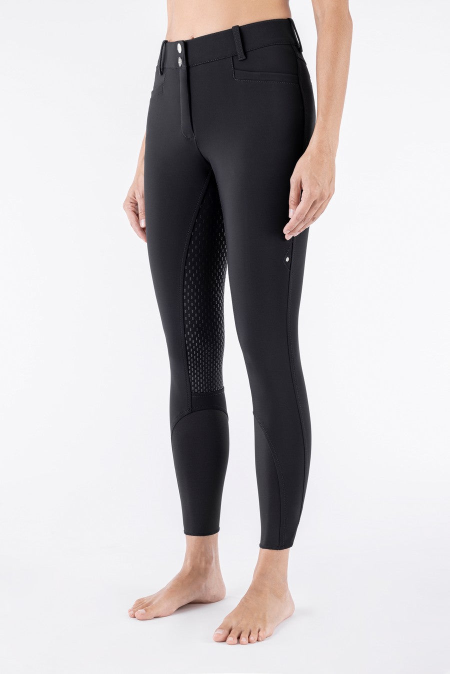 Equiline riding breeches ladies full grip high waist Adellek Black