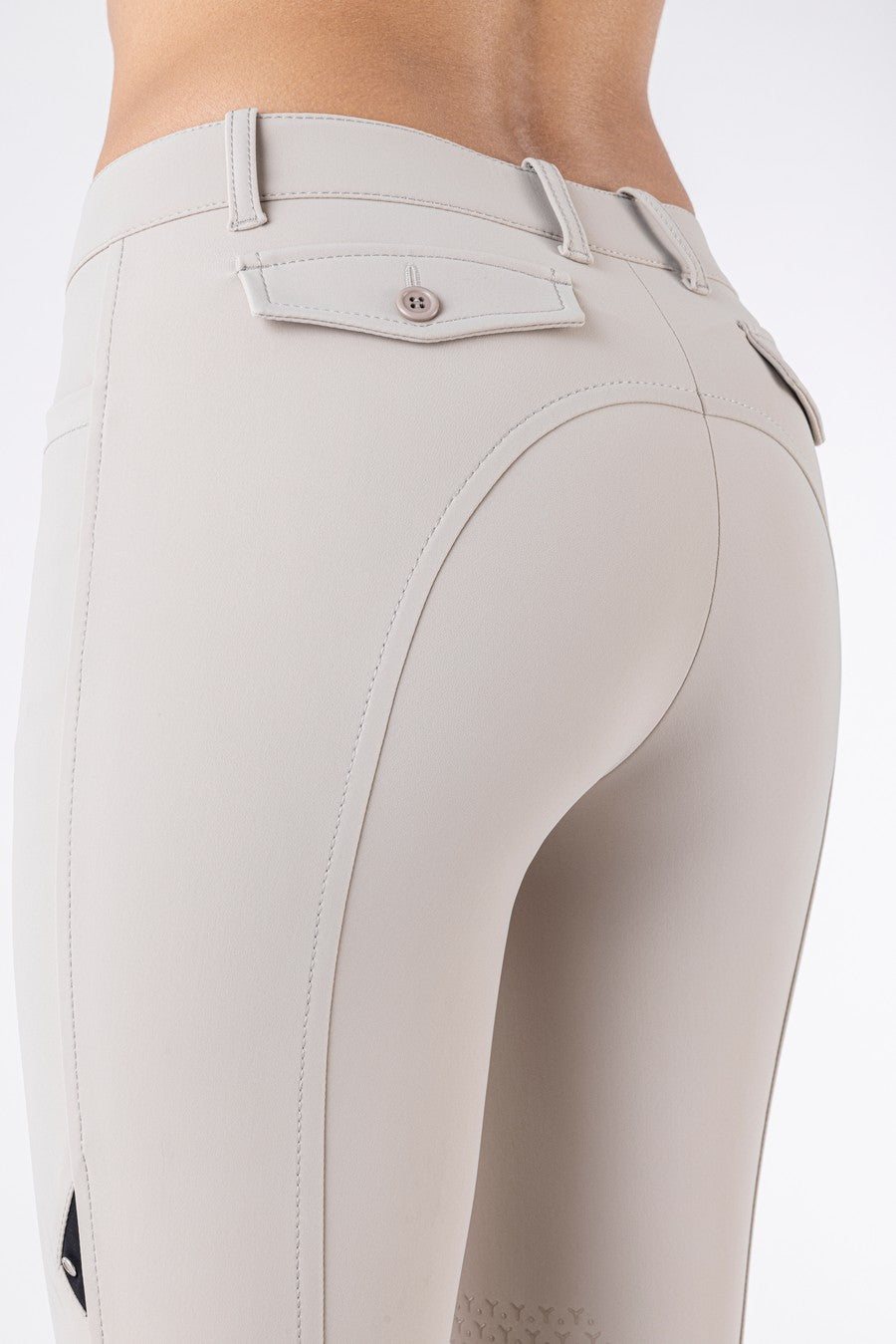 Equiline riding breeches ladies knee grip Atirk Beige