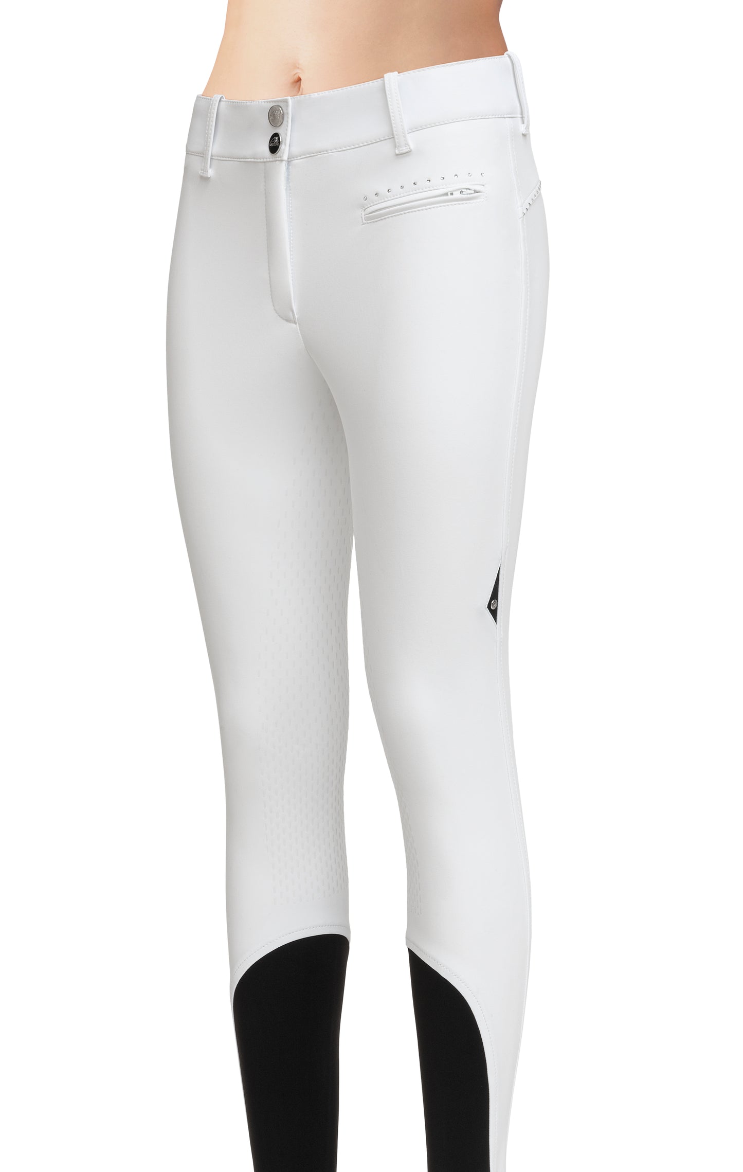 Equiline riding breeches ladies full grip high waist Cecilefh White