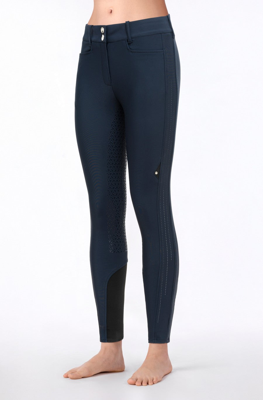 Equiline riding breeches women high waistband full grip Endrafh Navy