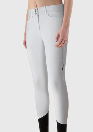 Equiline winter riding breeches women high waistband full grip Coriakh White