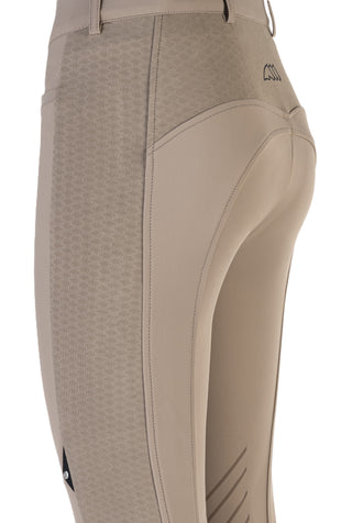 Equiline riding breeches high waist knee grip ladies Casdikh Taupe