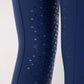 Equiline Riding Breeches Winter Knee Grip Women Cornek Logo Navy Peony