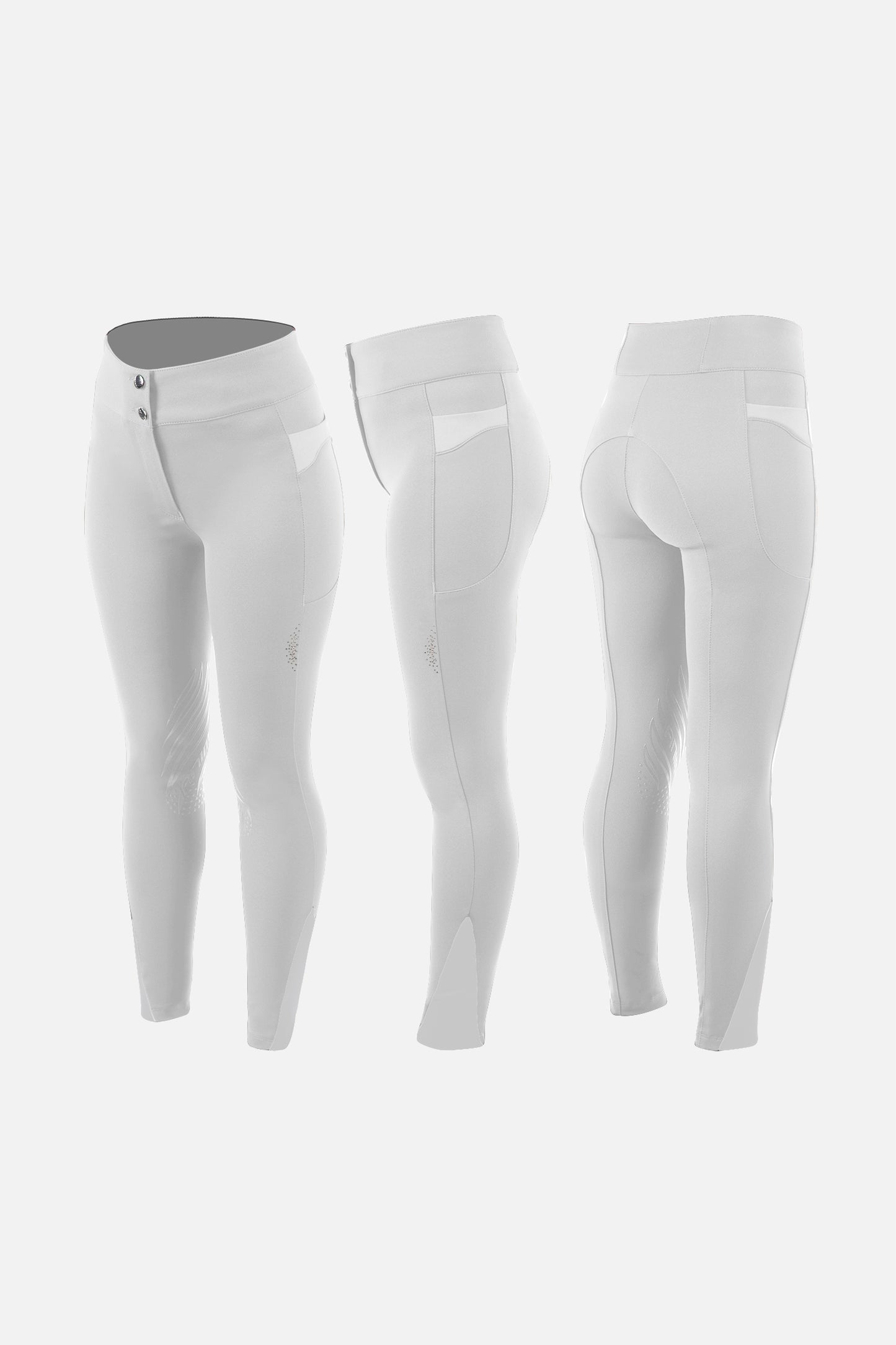 Animo riding breeches knee grip ladies Nicky white