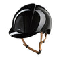 Kep Italia Riding Helmet Smart Nova Polish Star Insert Black Beige Chin Strap