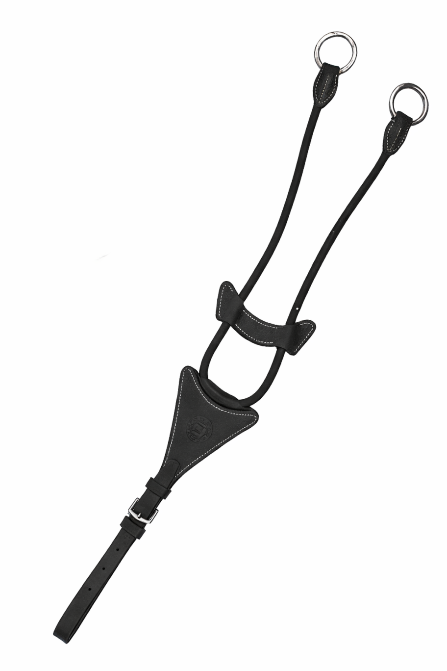 LJ Leathers Pro Selected Elastische Martingaalvork Full zwart-zilver