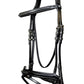 LJ Leathers Pro Selected bridle flash noseband Heritage Black