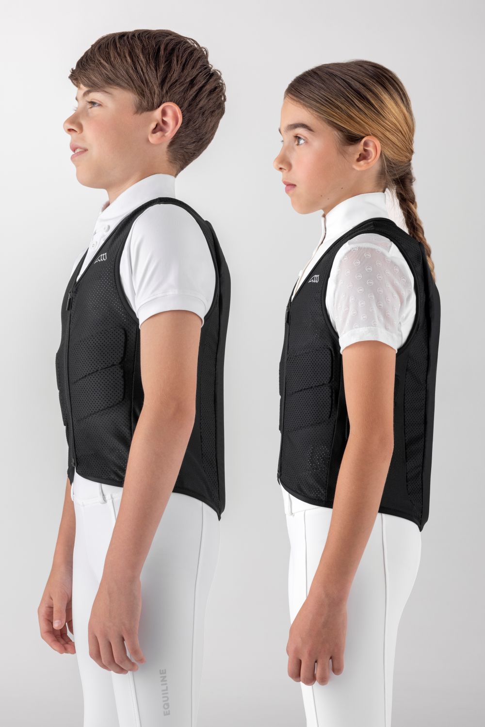 Equiline Back Protector Junior Zwart Zwart