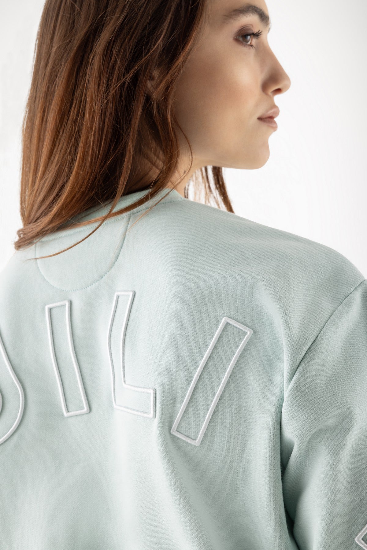 Equiline Dames Sweater Crewneck Eqcarly Surf Green