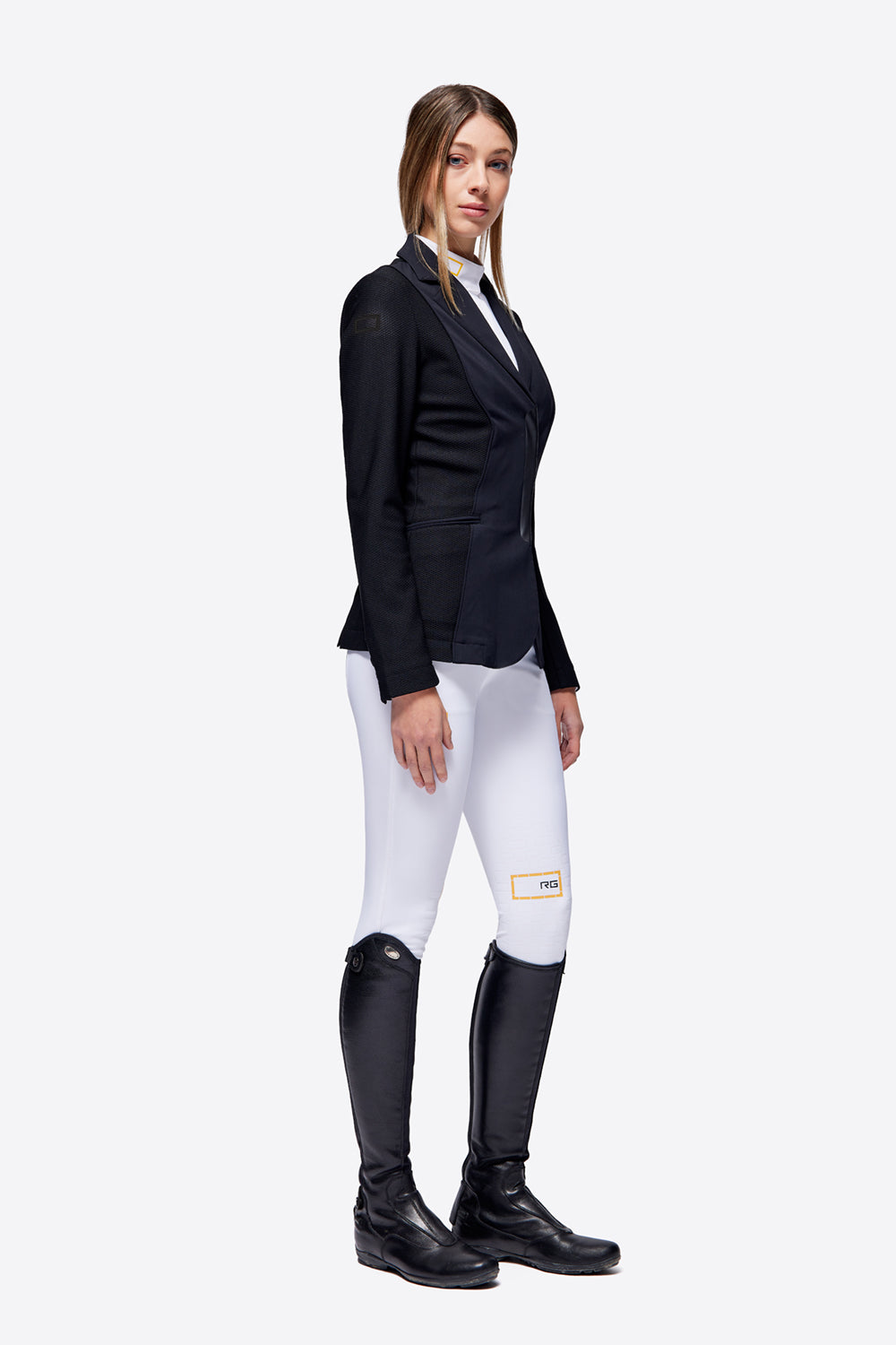 RG Riding Jacket Jersey and Mesh Ladies Black – Horse Riders Classics