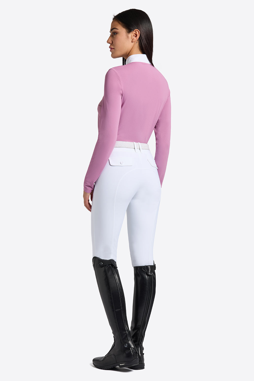 RG competition shirt Micro Perforated Jersey long sleeves women Pink