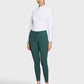 Samshield Riding Breeches Knee Grip Ladies Clara Premium High Waist Posy Green