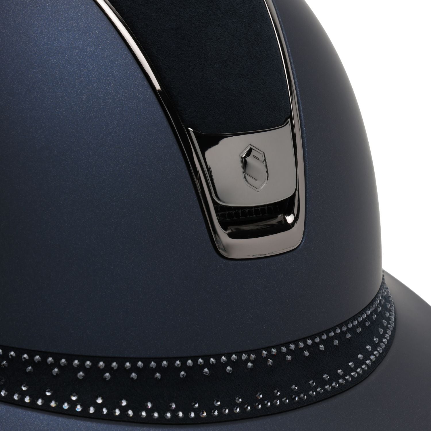 Samshield 2.0 Paardrijhelm Miss Shield Shadowmatt Alcantara Top Tiara FB Navy