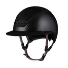 Kask Star Lady 2.0 Carbon Matt Donkerbruine Kinband Carbon Zwart