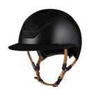 Kask Star Lady 2.0 Carbon Matt Lichtbruine Kinband Carbon Zwart
