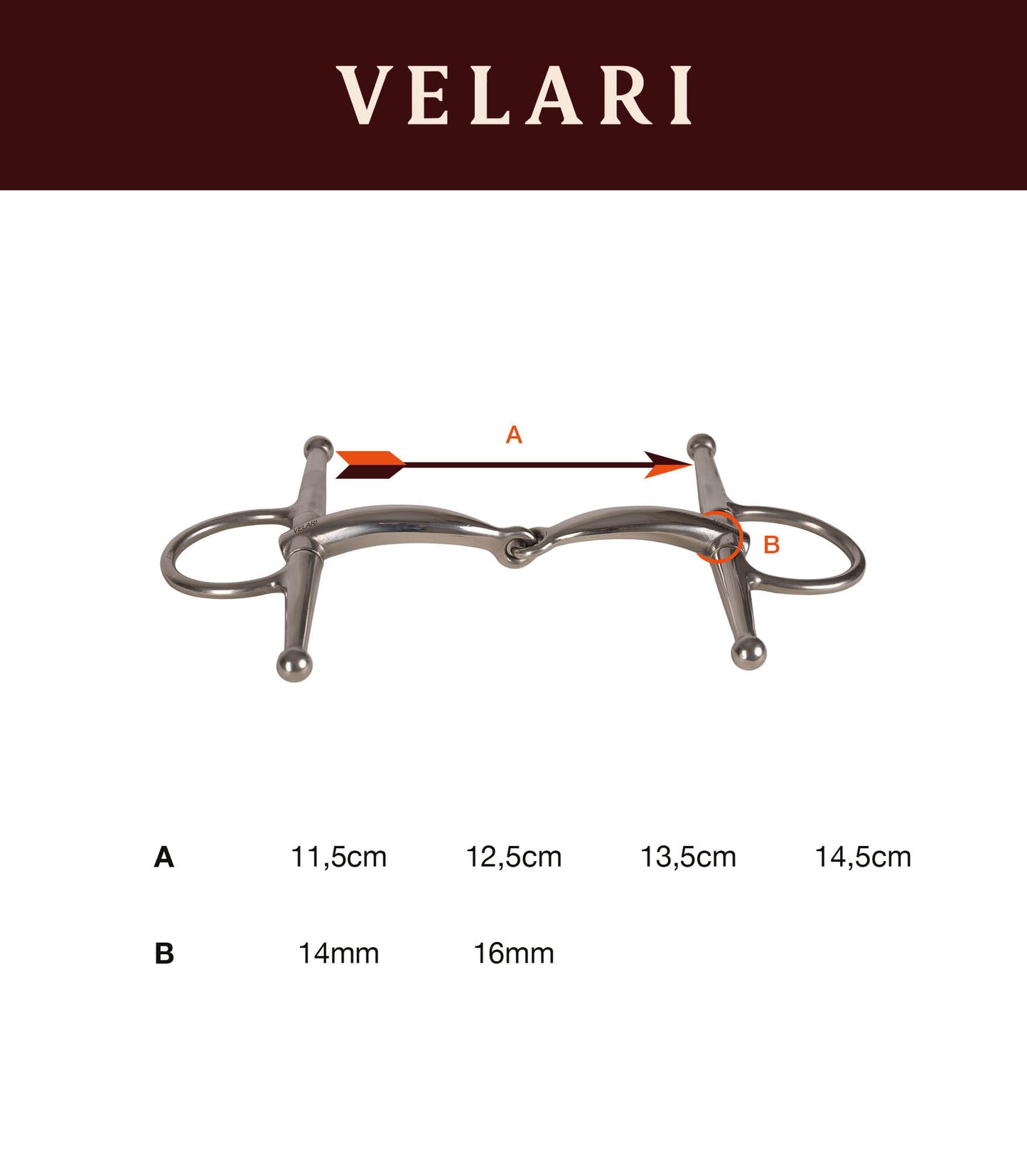 Velari Kneveltrens Enkelgebroken Roestvrij Staal 16 mm