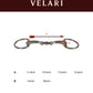 Velari Eggbutt Snaffle Double Jointed Sweet Iron 14 mm