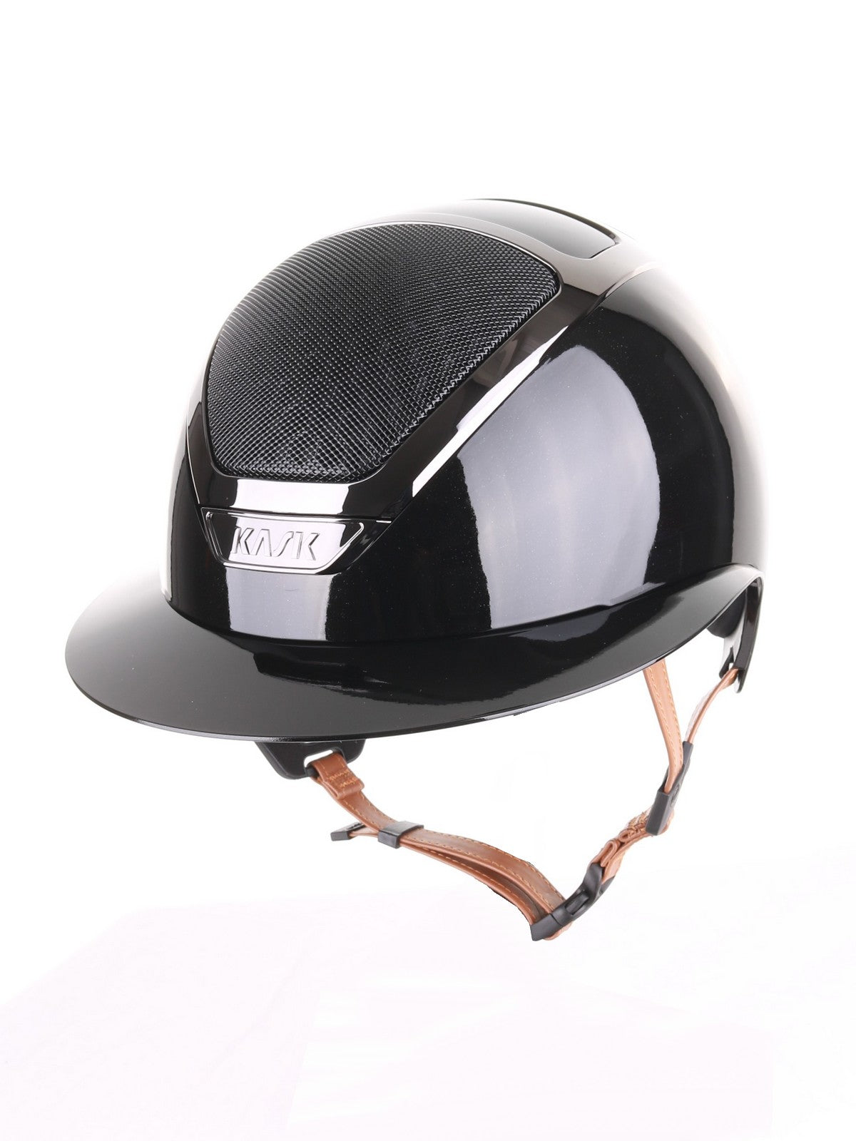 Kask Star Lady 2.0 Pure Shine Chrome Light Brown Chinstrap Zwart Zwart
