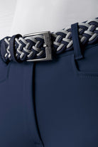 Equiline elastische gevlochten riem Egri Navy Navy