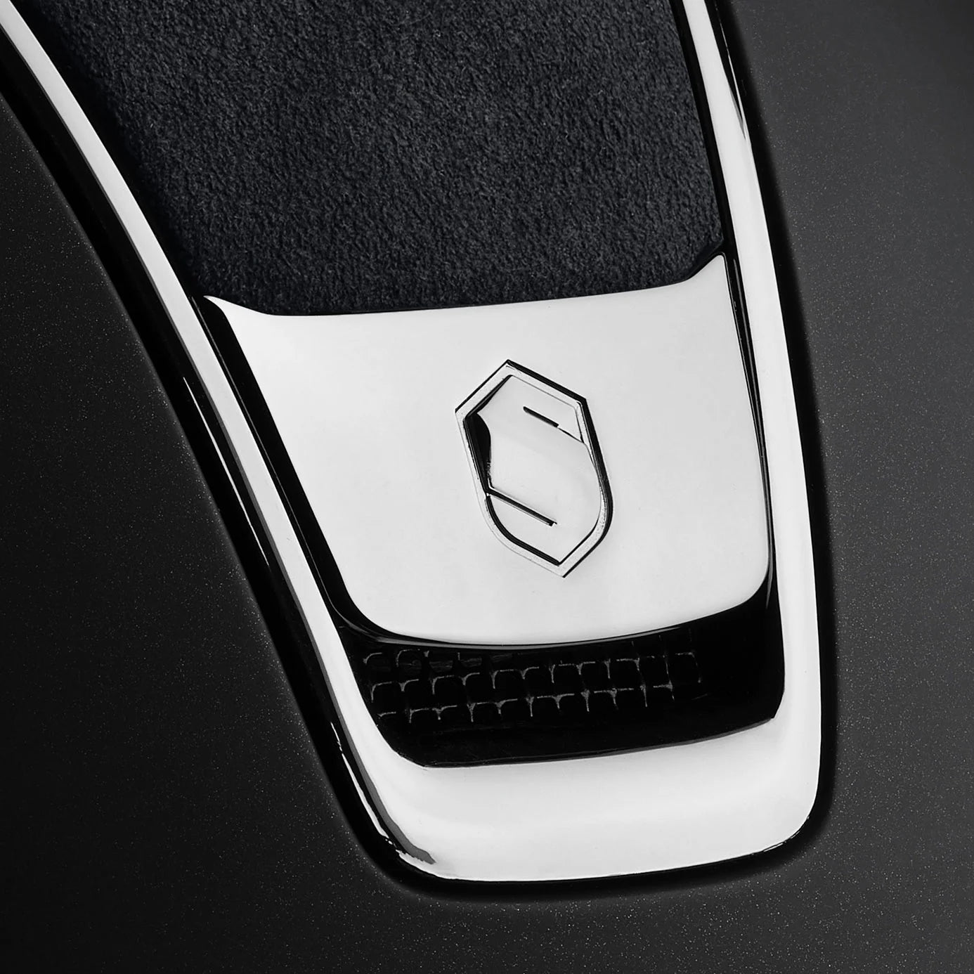 Samshield 2.0 Paardrijhelm Miss Shield Alcantara Chrome Black Zwart