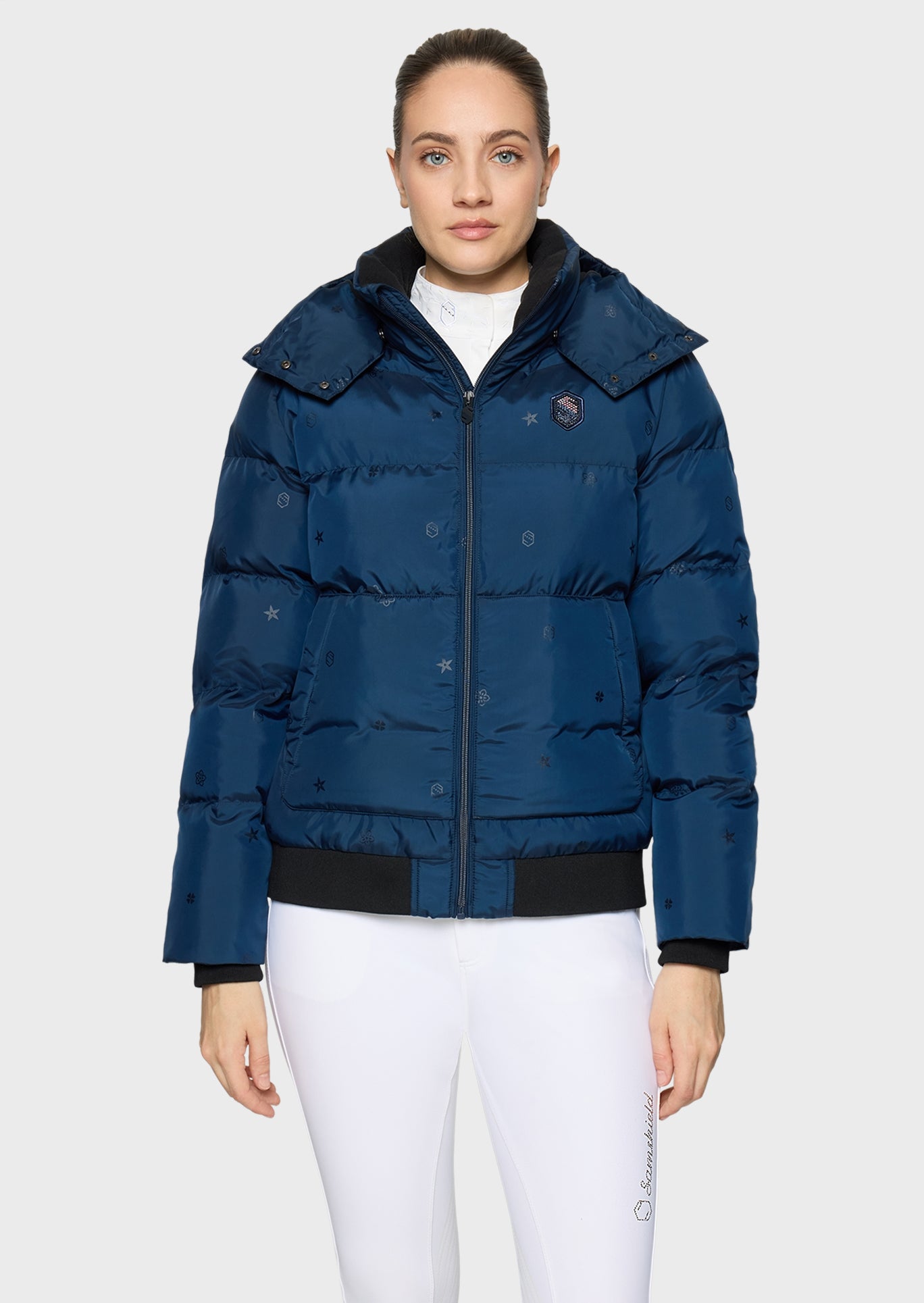 Samshield Women's Bomber Jacket Billie Emblem Edition Galactic Blue