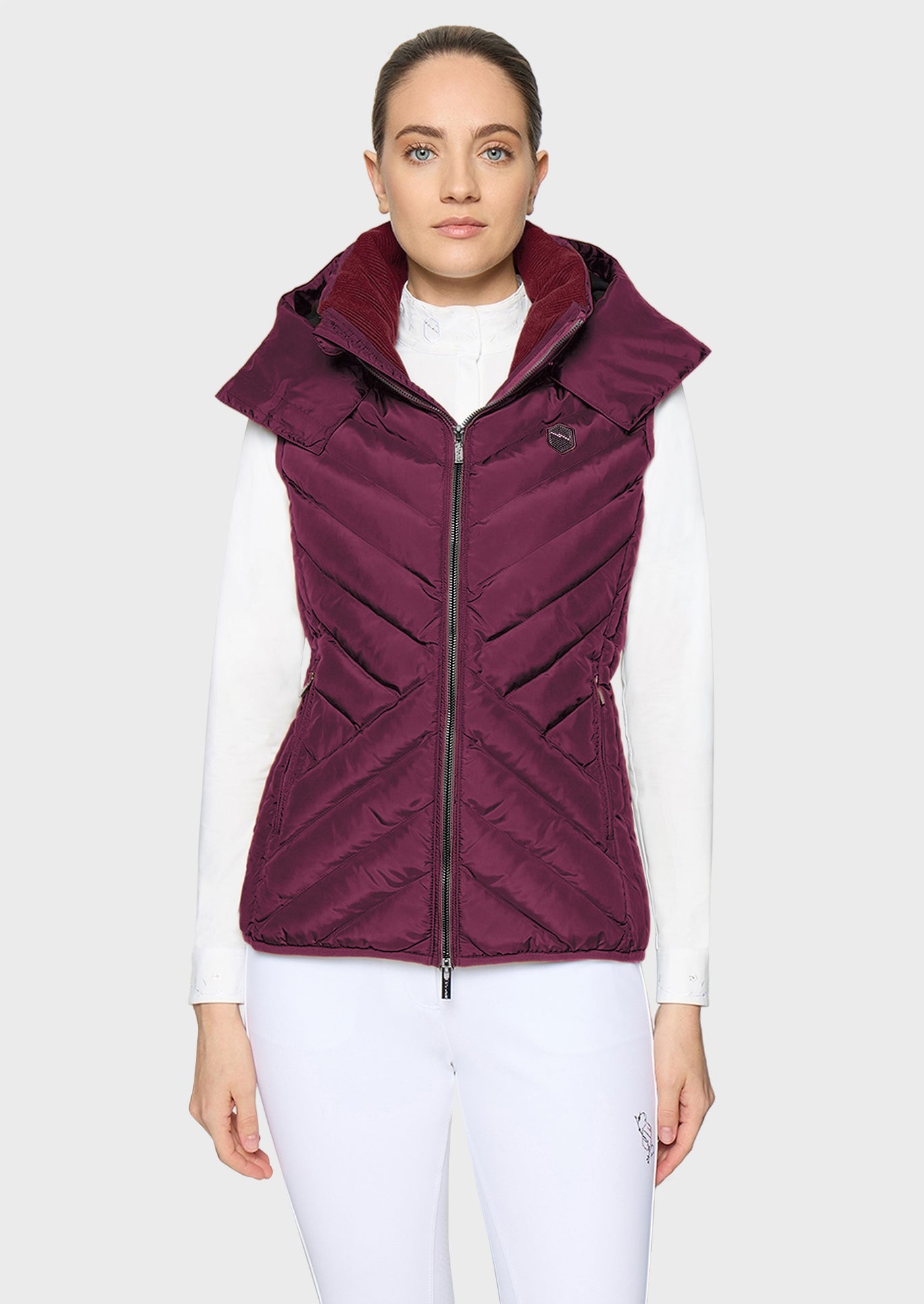Samshield Puffer Vest Women Chamonix Plum