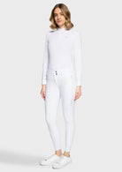 Samshield Rijbroek Knie Grip Dames Chloe Metal Dots Wit Wit