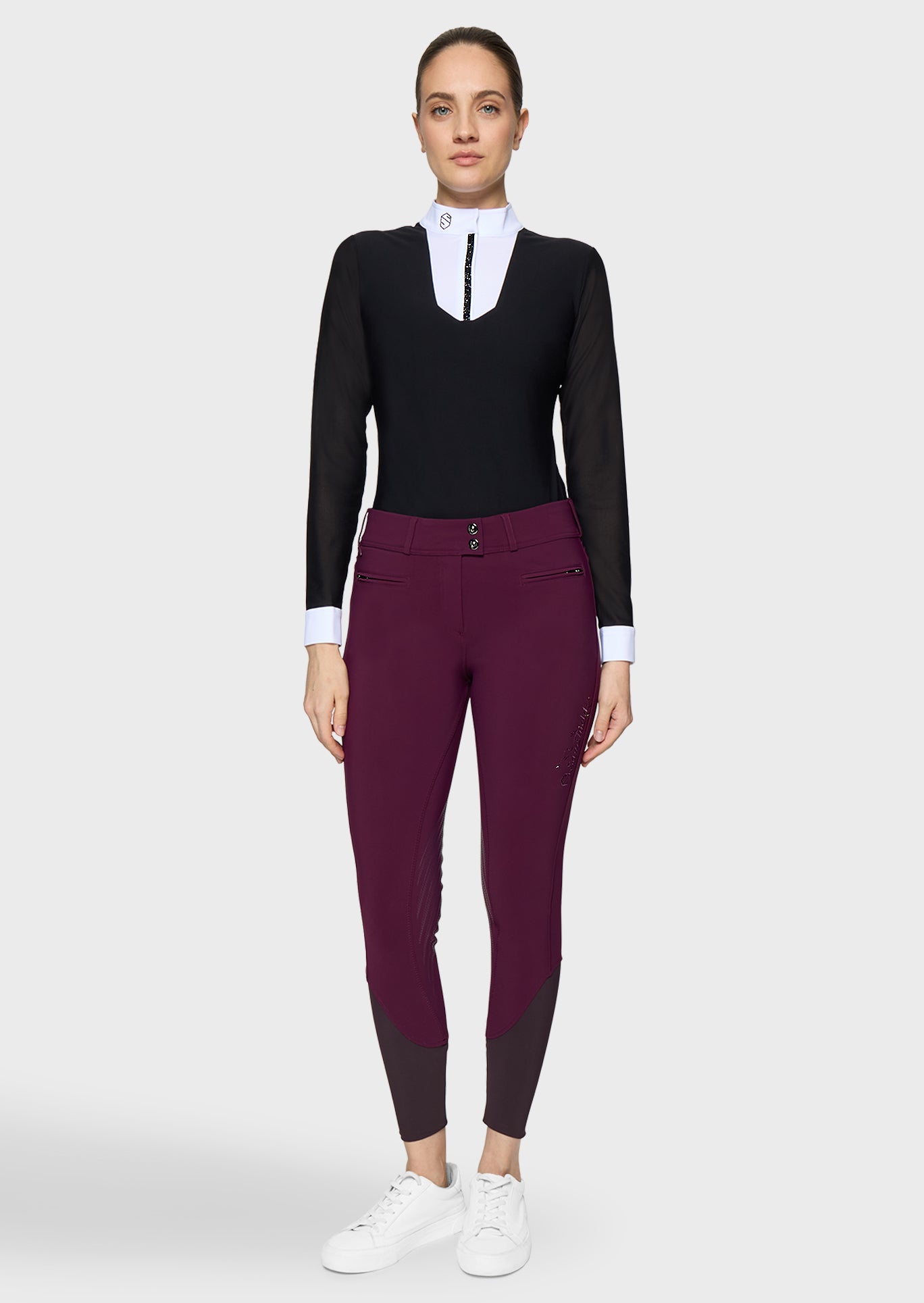 Samshield Breeches Full Grip Women Clara Floral Plum
