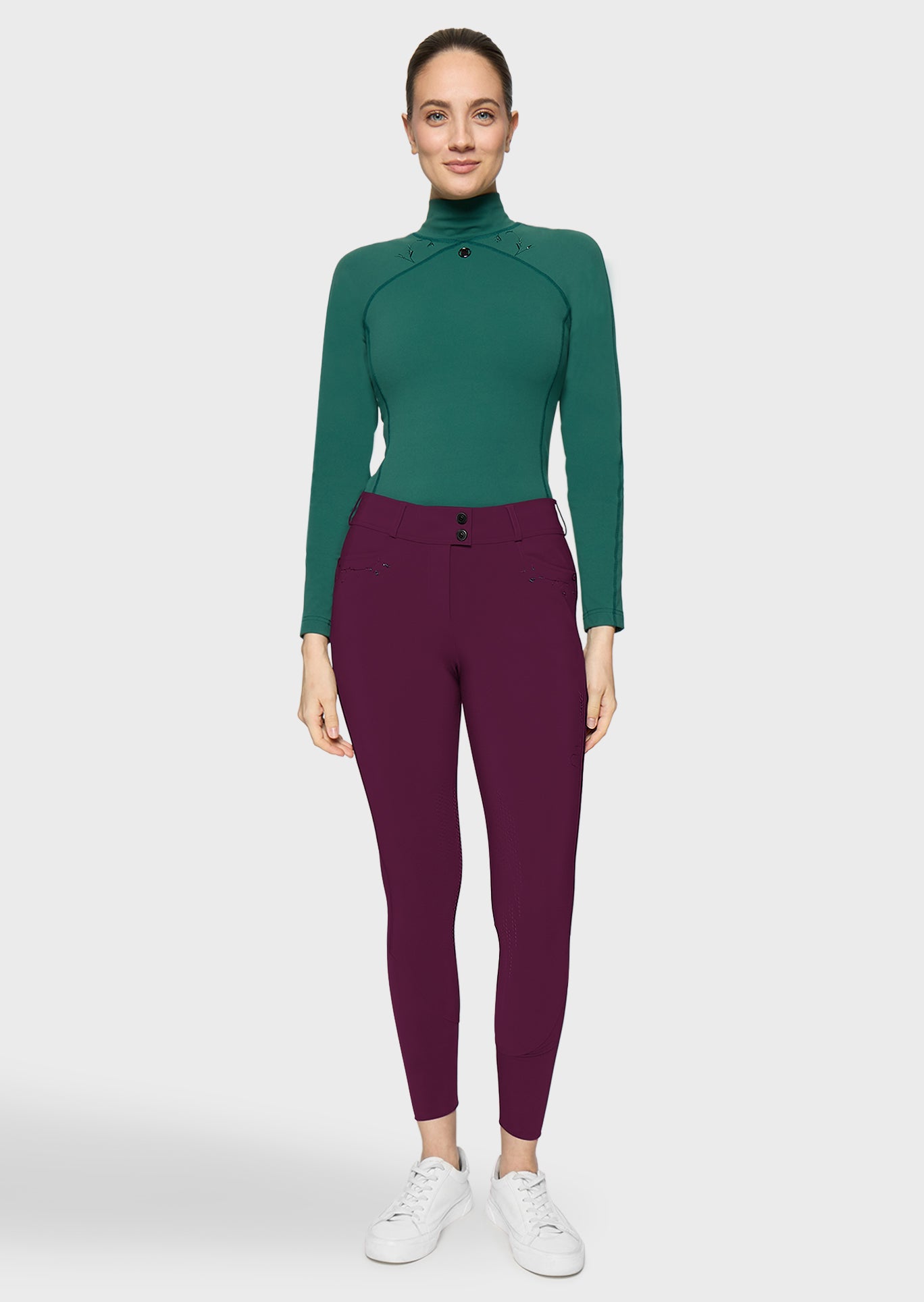 Samshield Breeches Full Grip Women Delice Floral Plum
