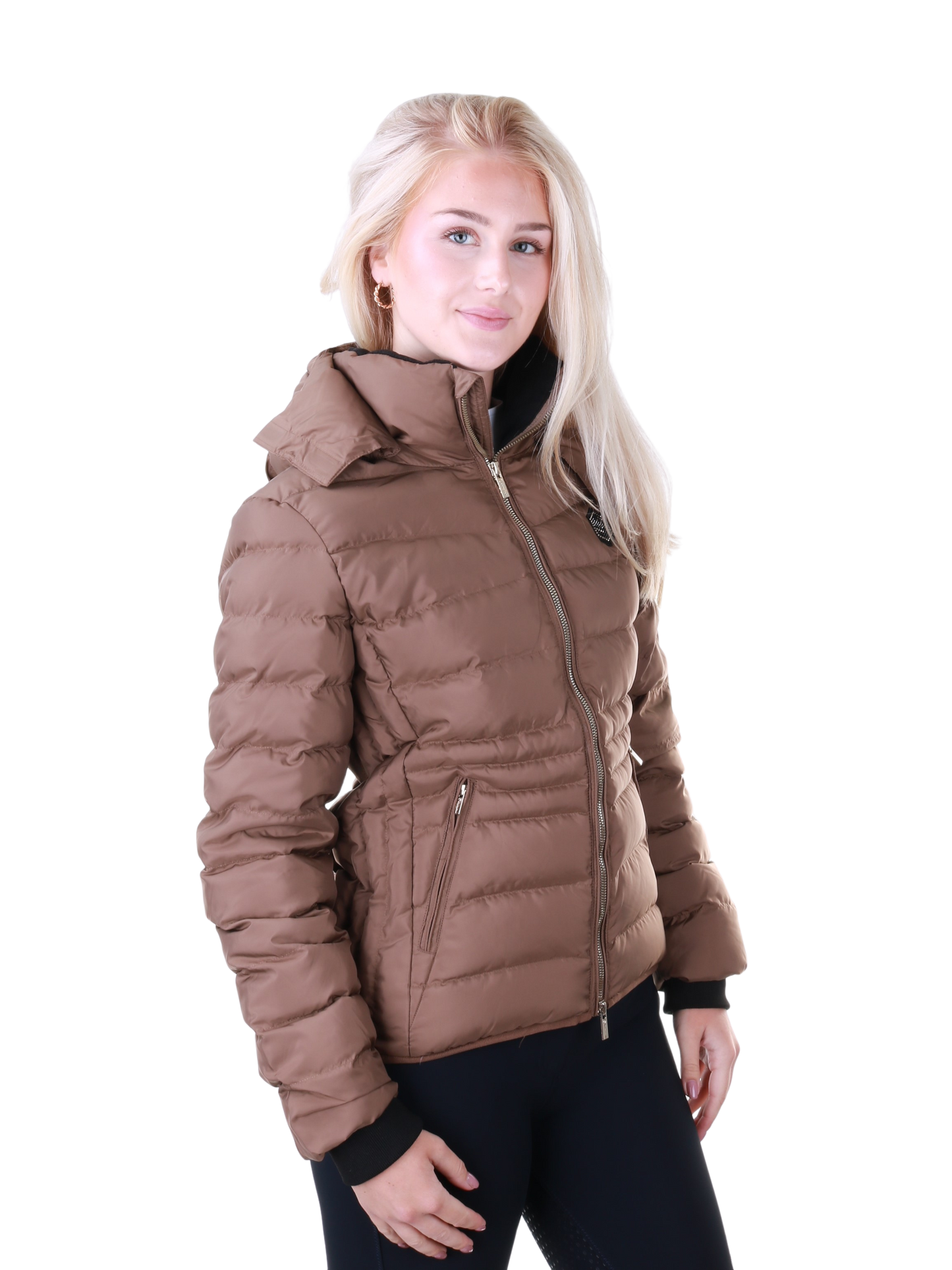 Samshield Down Jacket Ladies Courchevel Camel Metal Eclipse