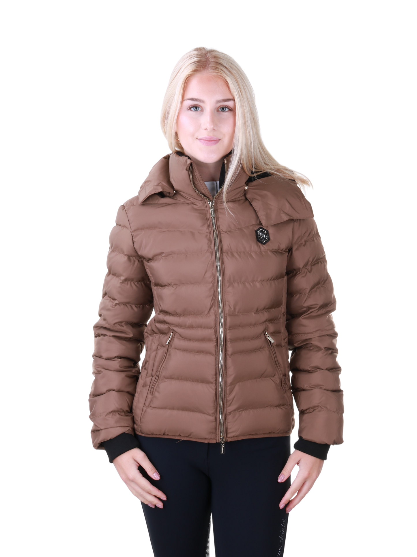 Samshield Down Jacket Ladies Courchevel Camel Metal Eclipse