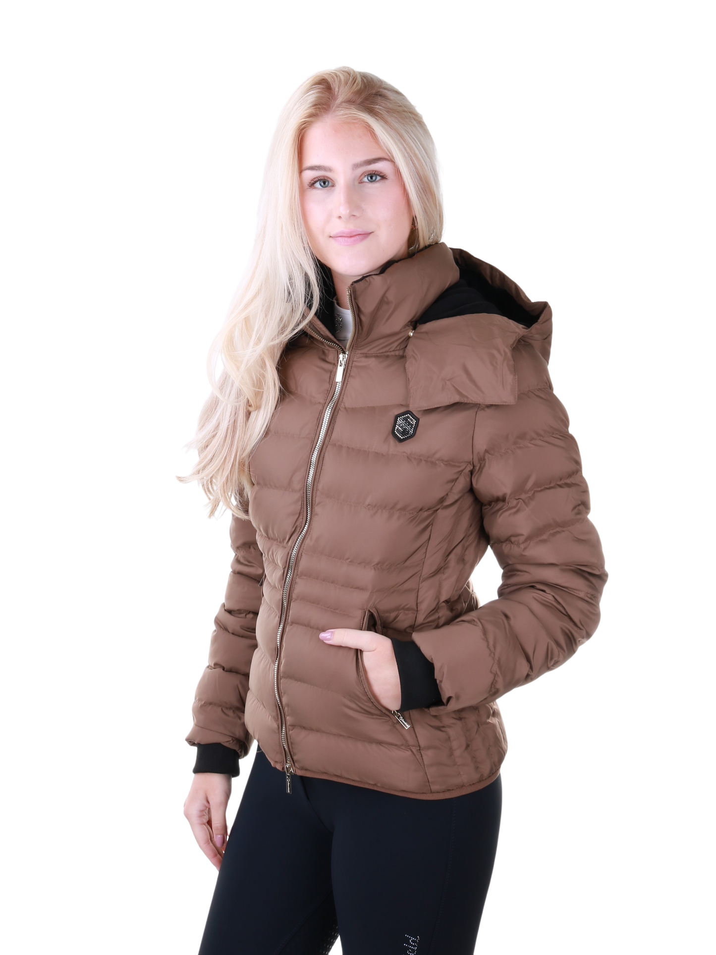 Samshield Down Jacket Ladies Courchevel Camel Metal Eclipse