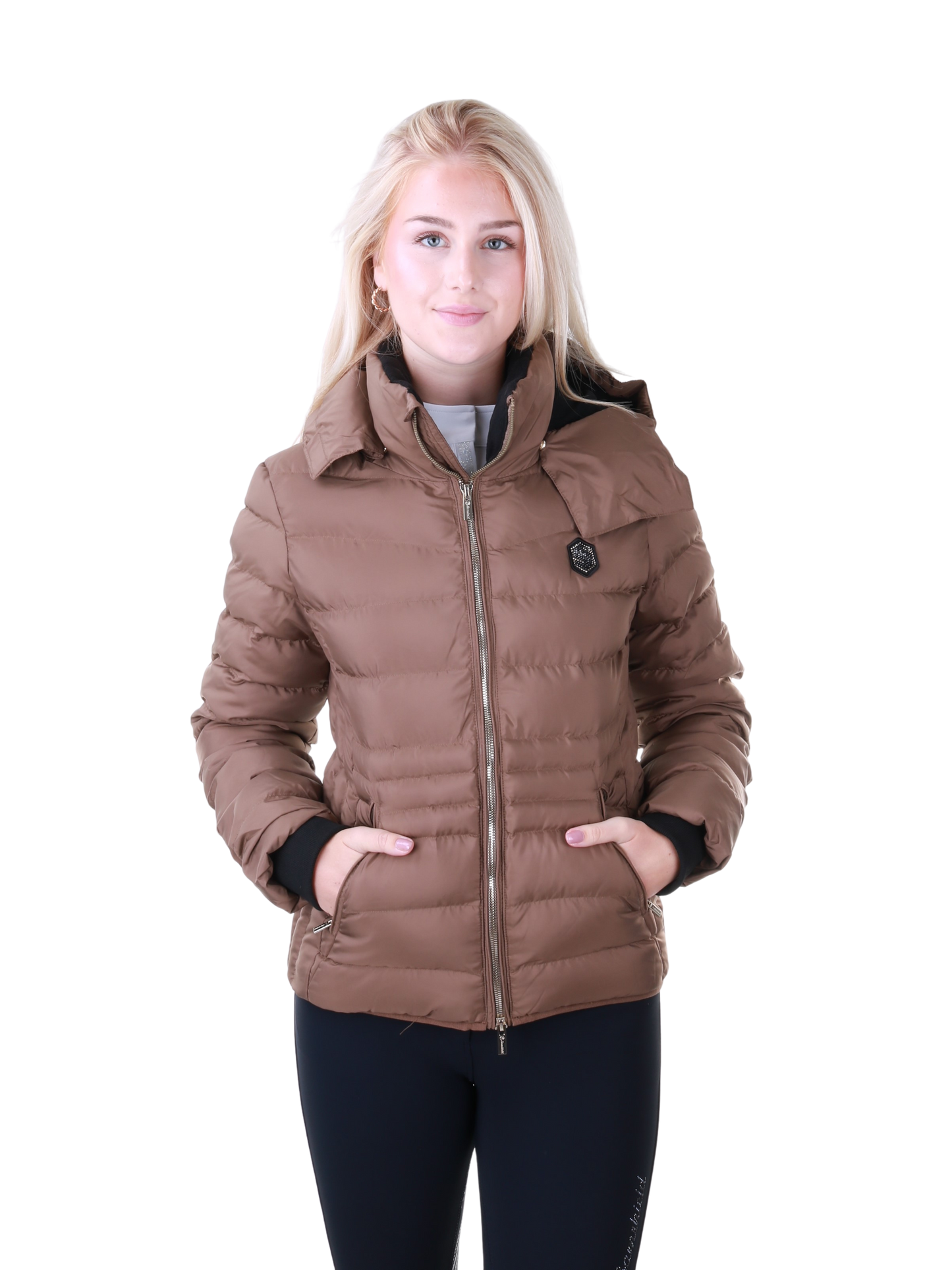 Samshield Down Jacket Ladies Courchevel Camel Metal Eclipse