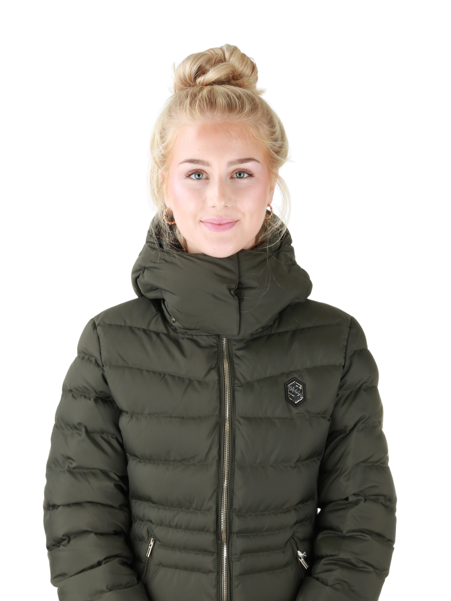 Samshield Down Jacket Ladies Courchevel Avocado Metal Eclipse