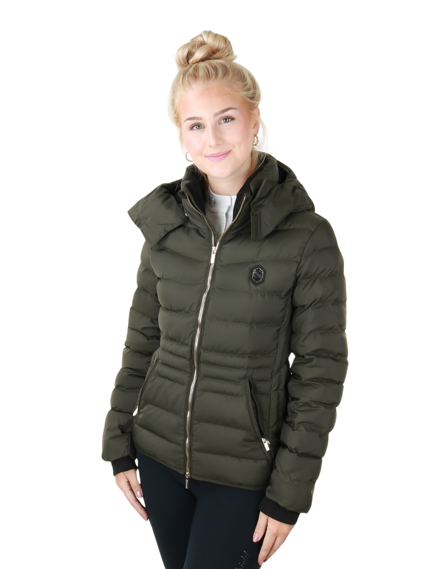 Samshield Down Jacket Ladies Courchevel Avocado Metal Eclipse